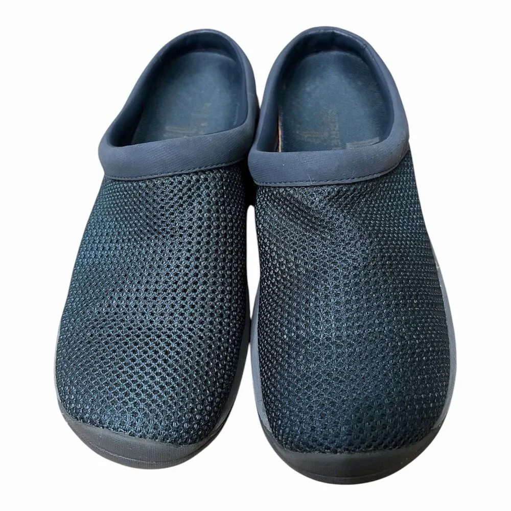 Merrell Encore Breeze Q2 Women's Size 9 Navy Blue Mesh Slip On Comfort Clogs